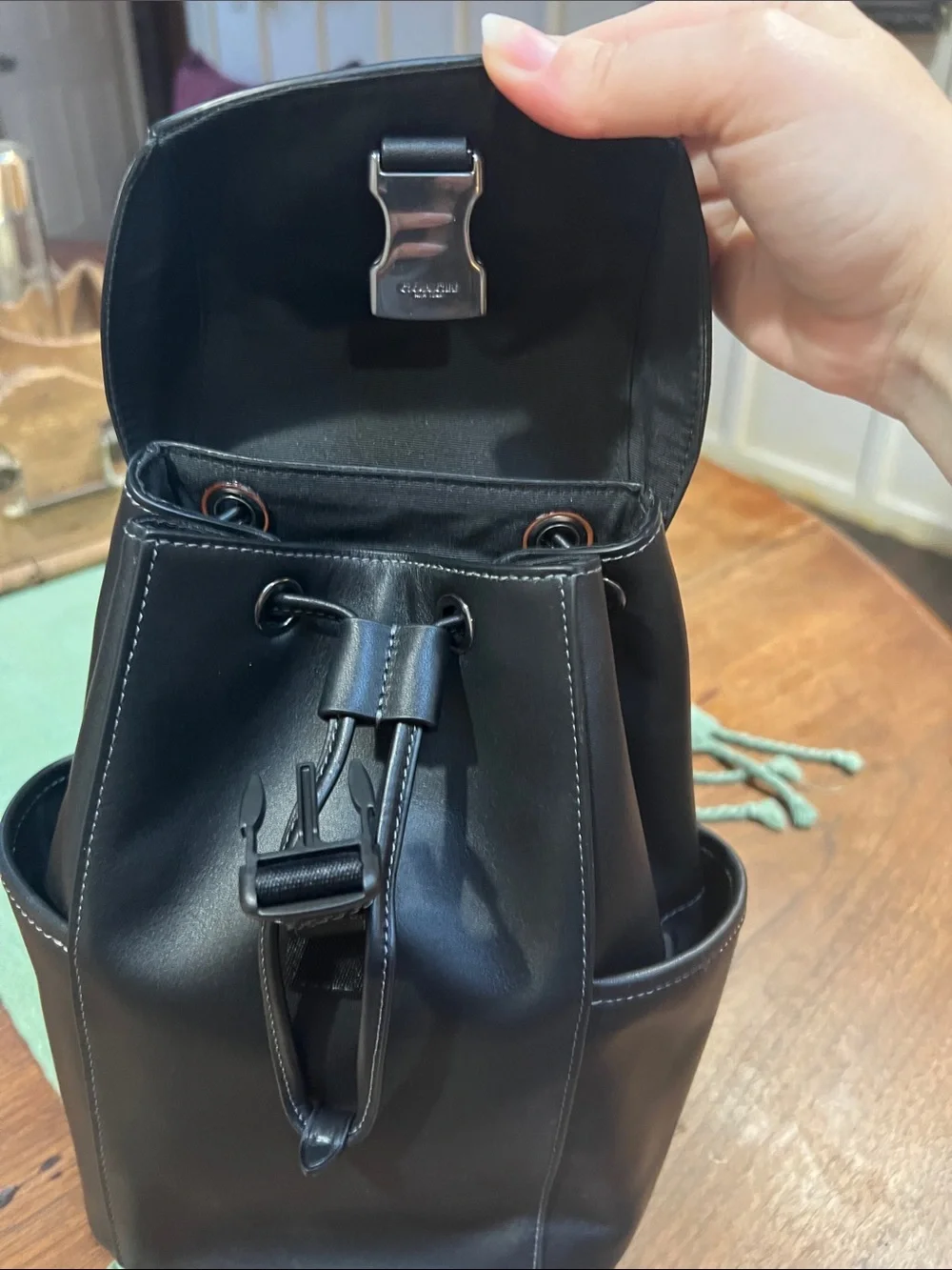 NWT Coach CU111 Racer Pack in Black Leather